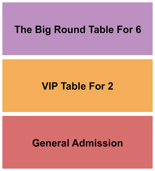 The Brass Tap Seating Chart: GA & Tables