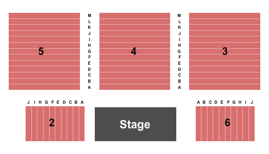 The Brownstone Seating Chart: End Stage