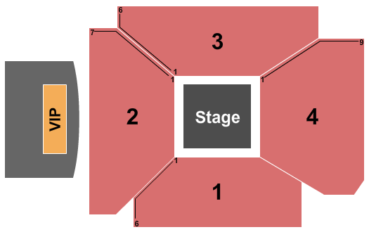 The Bruce Guthro Theatre At Casino Nova Scotia Seating Chart: Center Stage