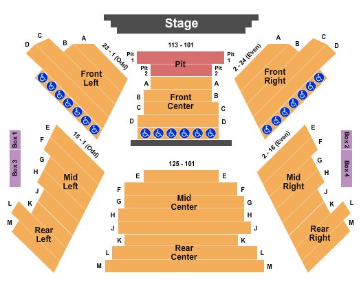 The Carlsen Center Seating Chart