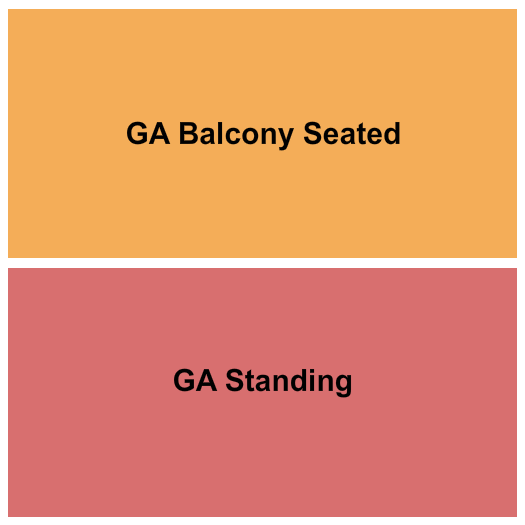 The Castle Theatre Seating Chart: GA Standing/GA Balcony