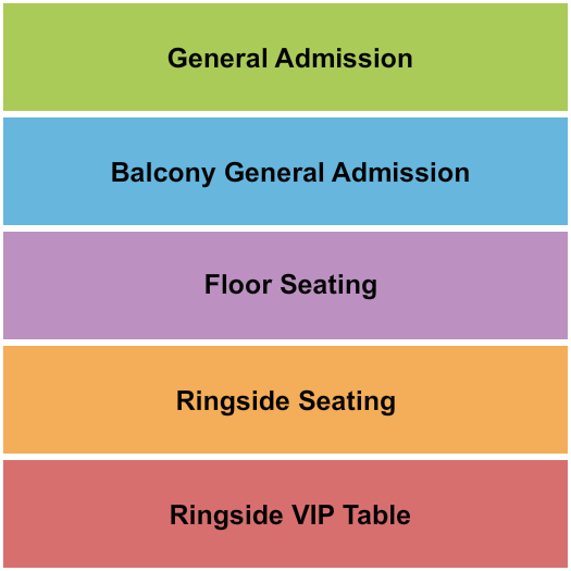 The Catalyst Seating Chart: GA/Balcony/Ringside