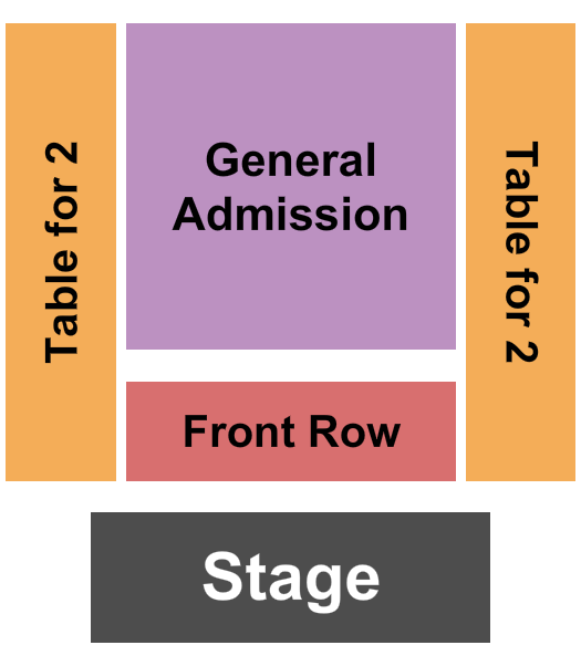 The Catch One Seating Chart: GA/Front Row/Table