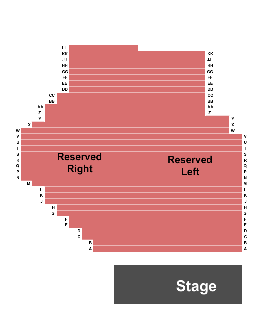 The Caverns - TN Seating Chart: Endstage RSV