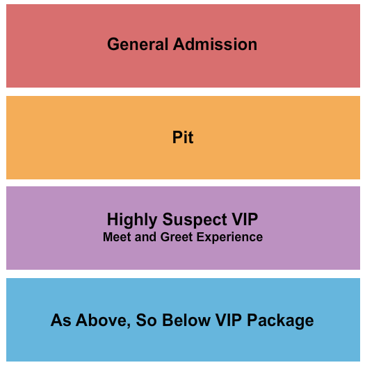 The Caverns - TN Seating Chart: GA & Pit