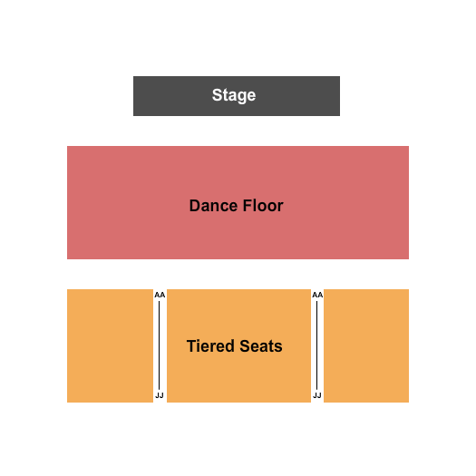 The Center For The Arts - Grass Valley Seating Chart: Endstage DanceFloor