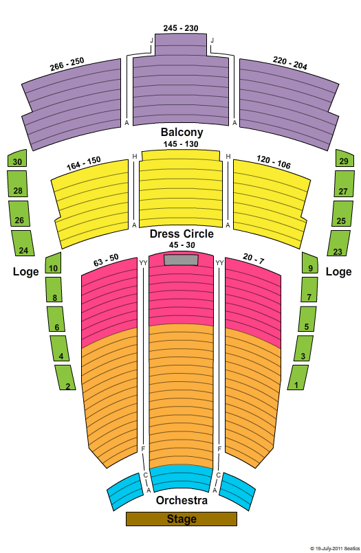 The Centre In Vancouver For Performing Arts Seating Chart