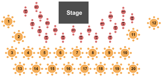 The Charles Mack Citizen Center Seating Chart: End Stage