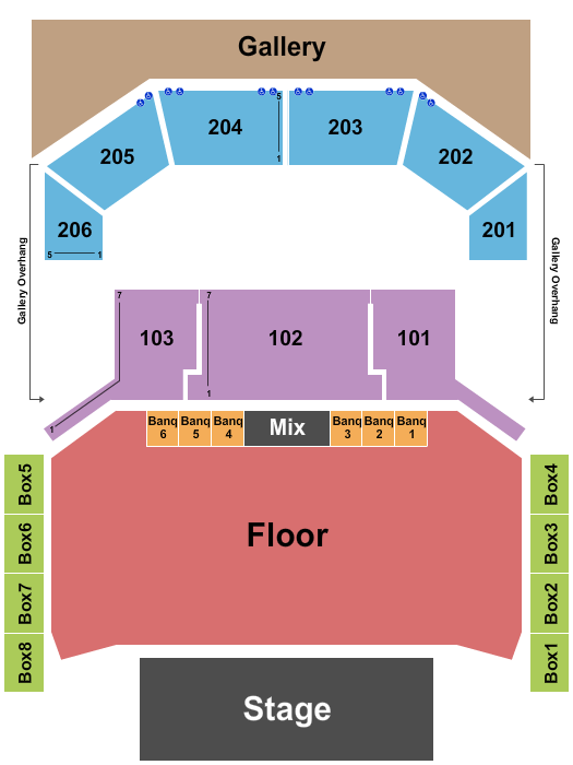 The Chelsea - The Cosmopolitan of Las Vegas Seating Chart: End Stage GA Floor