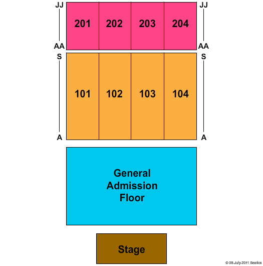 The Chelsea Seating Chart