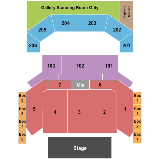 The Chelsea - The Cosmopolitan of Las Vegas Seating Chart: Endstage 3
