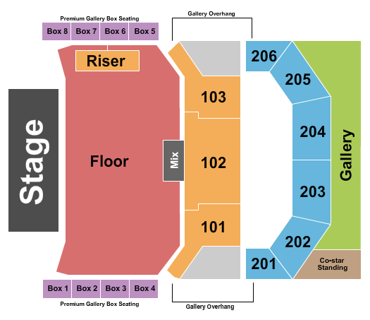 The Chelsea - The Cosmopolitan of Las Vegas Seating Chart: Endstage GA Floor 2