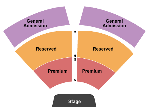 Clarksburg Amphitheater Seating Chart: End Stage