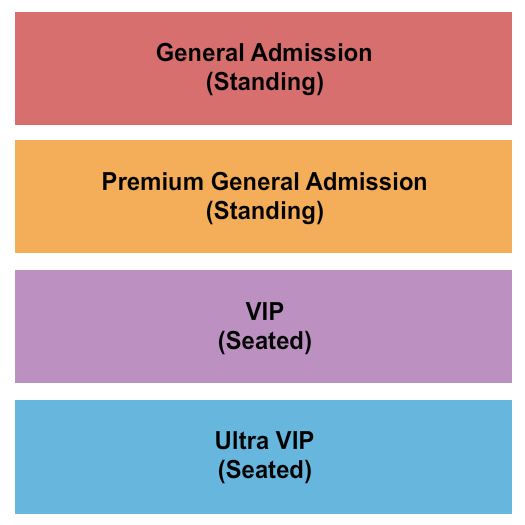 The Clubhouse Hamptons Seating Chart: GA/Premium/VIP