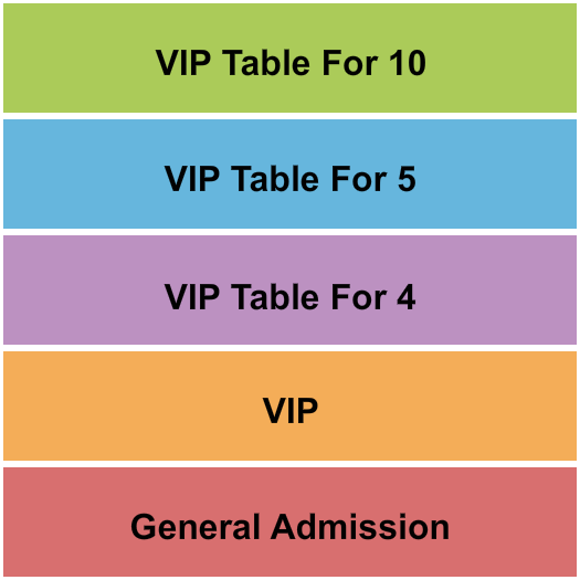 The Clubhouse Hamptons Seating Chart: GA/VIP/Table