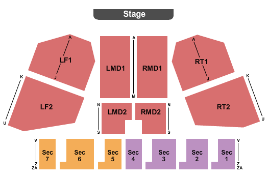 Seating Chart Xcite Center