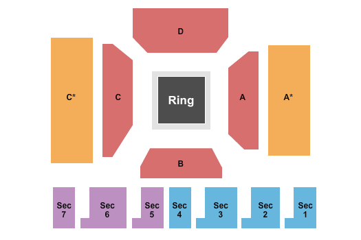 Coeur d’Alene Casino Seating Chart: MMA