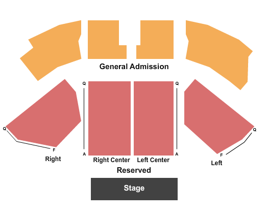 Coeur d'Alene Casino Seating Chart: End Stage