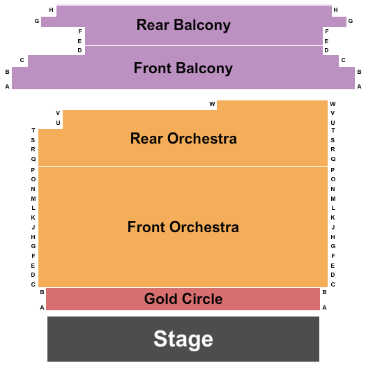 The Colonial Theatre - Phoenixville Seating Chart: Endstage GC