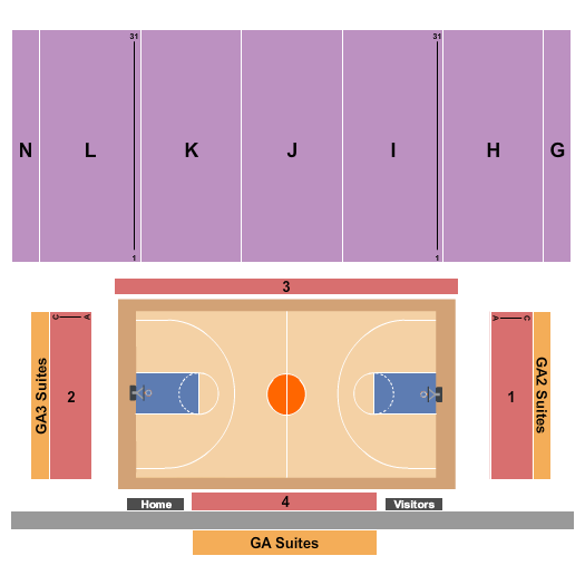 The Colosseum At Caesars Windsor Seating Chart: Basketball