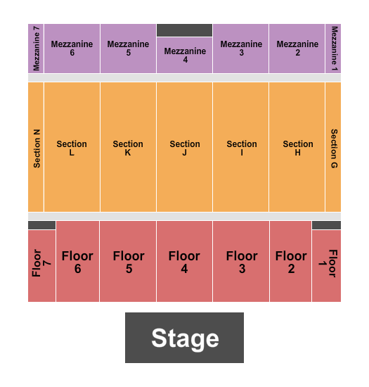 The Colosseum At Caesars Windsor Seating Chart: End Stage