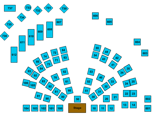 The Comedy Zone Seating Chart