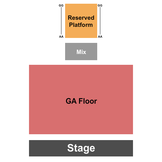 The Commonwealth Room Seating Chart: Endstage GA Floor 2