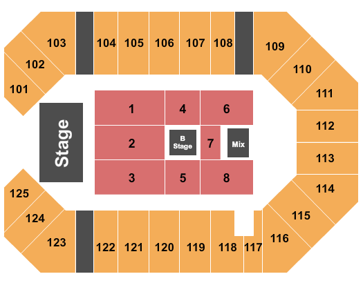 The Corbin Arena - KY Seating Chart: Casting Crowns