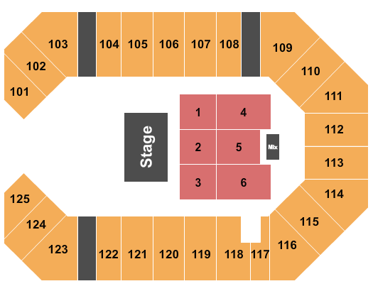 The Corbin Arena - KY Seating Chart: Halfhouse