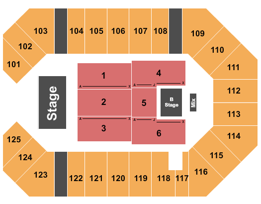 The Corbin Arena - KY Seating Chart: Third Day