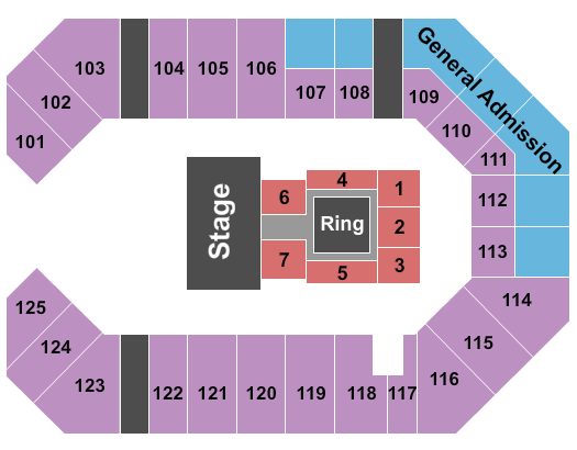 The Corbin Arena - KY Seating Chart: Wrestling