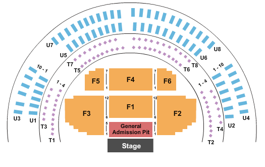 The Cotillion Seating Chart: Endstage GA Pit