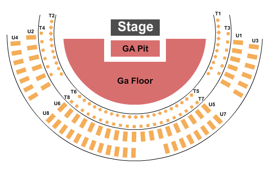 The Cotillion Seating Chart: GA Pit/GA Floor