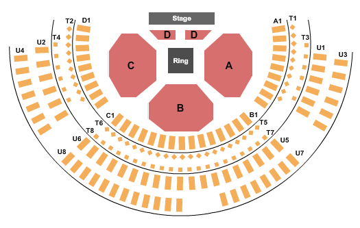 The Cotillion Seating Chart: WWE: NXT Live