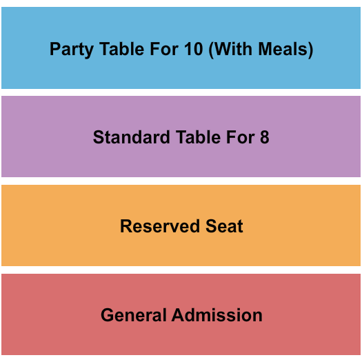 The Coyote Store - Gail Seating Chart: GA/Reserved/Tables 2