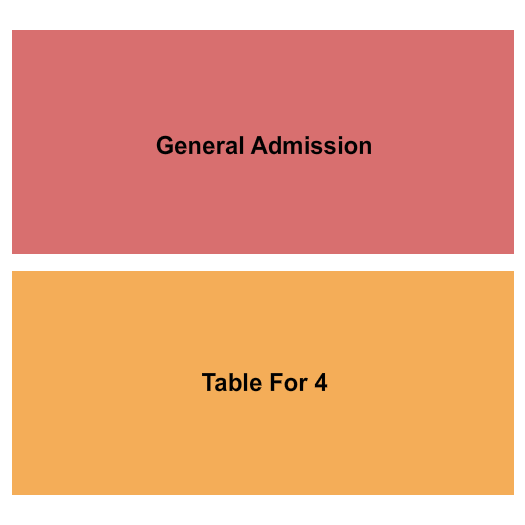 The Crescent Ballroom - Phoenix Seating Chart: GA/Table for 4