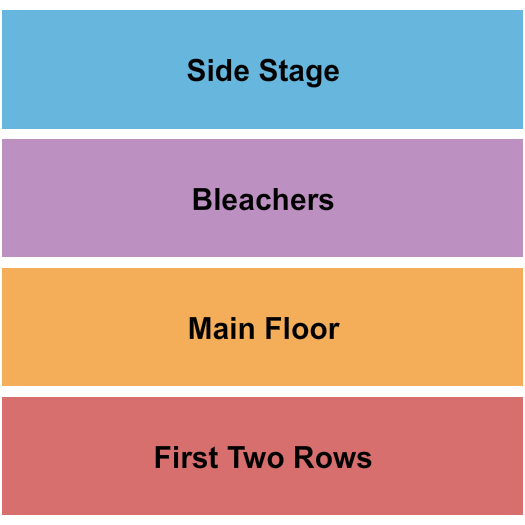 The Crescent Ballroom - Phoenix Seating Chart: First Row/Floor/Bleachers/Side Stage