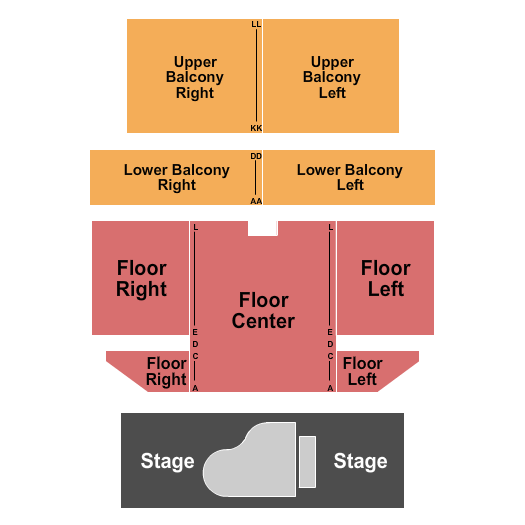 The Cresco Theatre and Opera House Seating Chart: Endstage