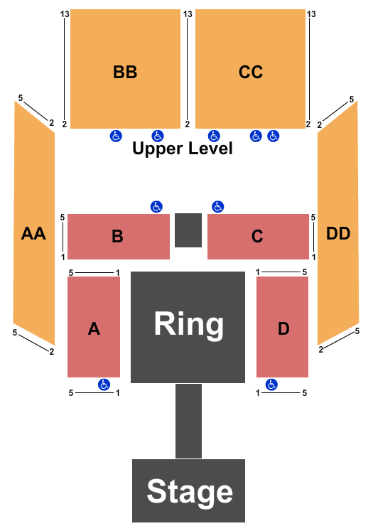 The Criterion - Oklahoma City Seating Chart: WWE NXT Live