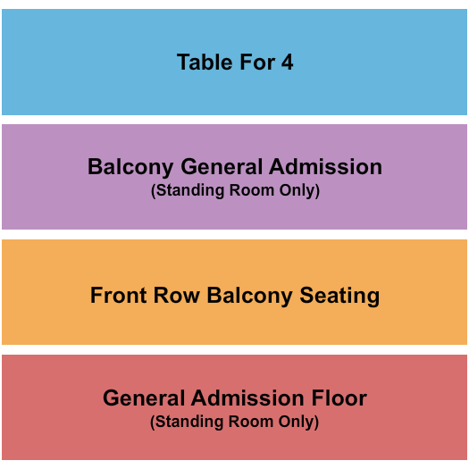 The Criterion - Oklahoma City Seating Chart: GA Floor/Balcony/Tables