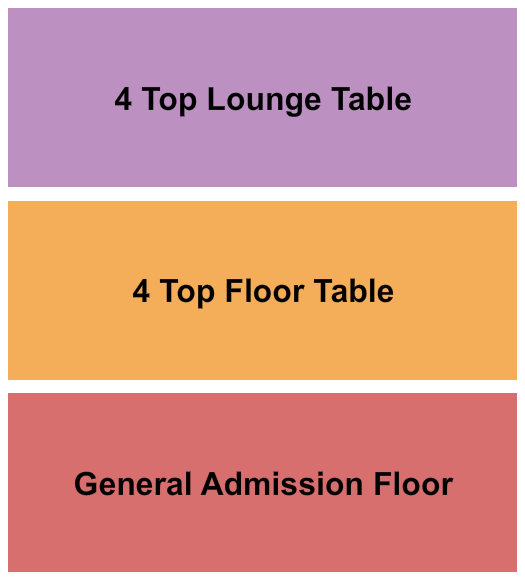 The Criterion - Oklahoma City Seating Chart: GA Floor/Tables