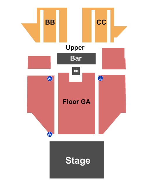 The Criterion - Oklahoma City Seating Chart: Endstage GA Floor 2