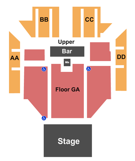 The Criterion - Oklahoma City Seating Chart: Endstage GA Floor