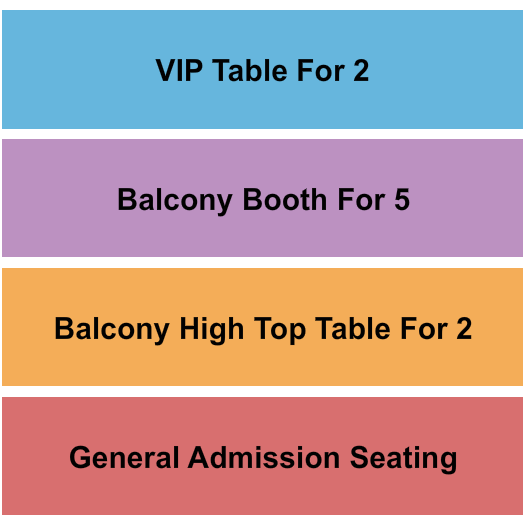 The Crofoot Ballroom Seating Chart: GA/Tables/Booths