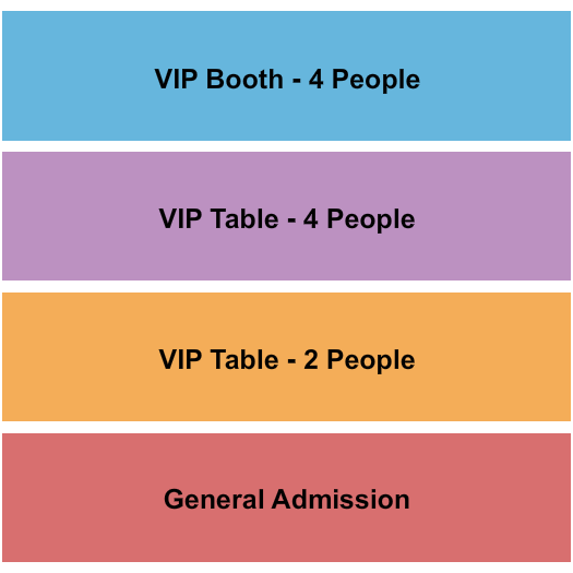 The Crown Seating Chart: GA/VIP&Tables
