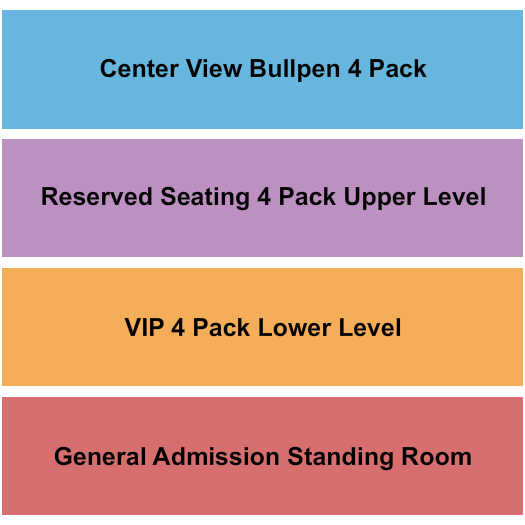 The Dirty Bourbon Dance Hall & Saloon Seating Chart: GA / RSVD / Center