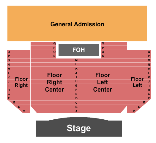 The District Seating Chart: Endstage GA Balcony 2