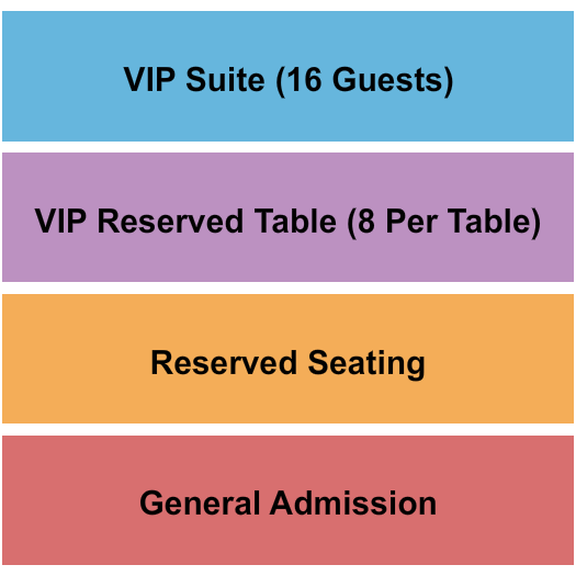 The District Seating Chart: GA/Reserved/VIP