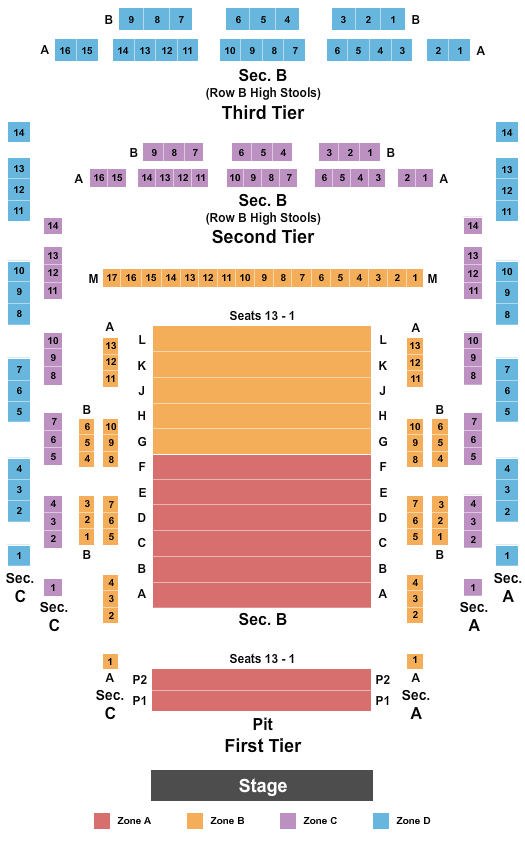 Topfer Theatre Seating Chart