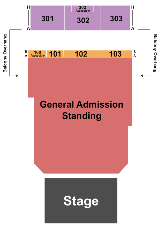 The Dome - Virginia Beach Seating Chart: Endstage GA Floor - No Lawn
